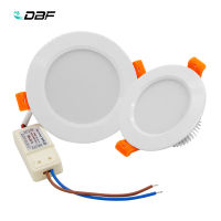 [DBF]New White LED Recessed Downlight Dimmable 5W 7W 10W 12W Round Ceilin Lamps with AC110V 220V LED Driver Home Decor2023