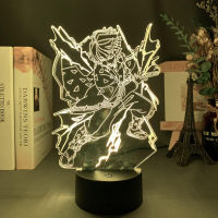 3D lamp Led Night Light Anime Demon Acrylic Neon Bedroom Table Decor NightLight Slayer Kids Birthday Gift Bedside Christmas