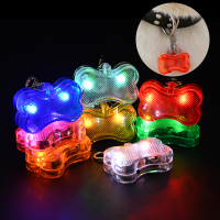 LED Dog Cat Collar จี้เรืองแสง Night Safety Leads สร้อยคอ Luminous Bright Decor สำหรับสุนัข Night Light Flashlight