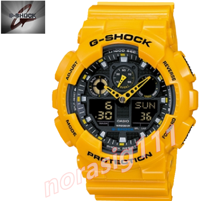 นาฬิกาข้อมือga-100a-9adr-casio-gshock-rubber-รุ่น-bumblebee-limited-edition-yellow