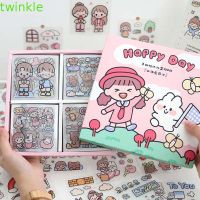 Twinkle1 สติ๊กเกอร์ลายกระต่ายน่ารักสําหรับติดตกแต่งสมุด 100ชิ้น/ชุด 5211028♂