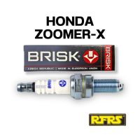 หัวเทียน BRISK COPPER RACING แกนทองแดง HONDA ZOOMER-X Spark Plug (C01RA) รองรับทุกน้ำมัน Made in EU