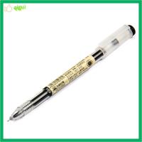 QIGUI 0.35มม. ปากกาหมึกเจลสีดำ 12แพ็ค ปากกาพลาสติกสำหรับเด็ก การเขียนสำหรับเขียน บ้านในบ้าน