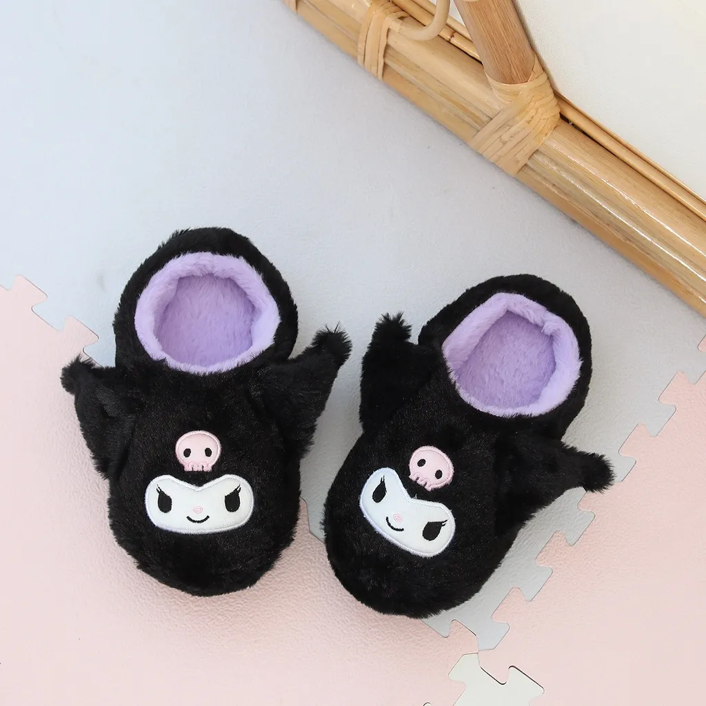 Dép Bông Mềm Đi Trong Nhà Chống Trượt Hình Sanrio Kuromi Cinnamon Pochacco  ST1 