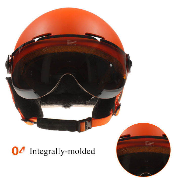 moon-high-quality-skiing-helmet-with-goggles-integrally-molded-pc-eps-ski-helmet-outdoor-sports-ski-snowboard-skateboard-helmets