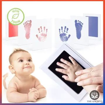 Baby Non-Toxic Handprint Footprint Imprint Kit Casting Infant Clay Toys