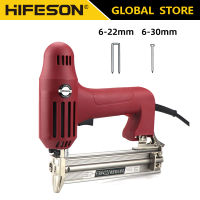 HIFESON F30C Nailer 220V ลวดเย็บกระดาษไฟฟ้าเล็บเครื่องมือไฟฟ้า Nailer เครื่องเย็บกระดาษเฟอร์นิเจอร์ Staple กรอบช่างไม้ไม้เครื่องมือทำงาน