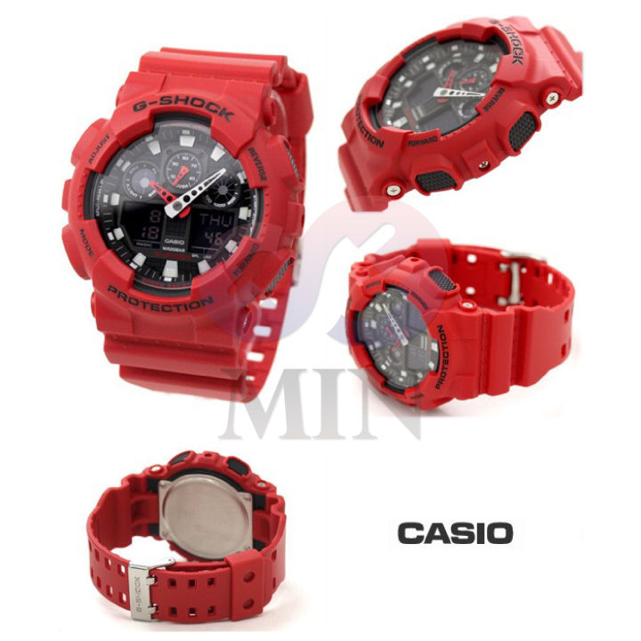 casio-นาฬิกาข้อมือผู้ชาย-g-shock-รุ่น-ga-100b-4adr-นาฬิกาข้อมือ-นาฬิกาผู้ชาย-นาฬิกากันน้ำ