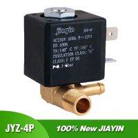 M/s JYZ-4P เครื่องกำเนิดอากาศไอน้ำทองเหลืองแบบปิดตามปกติวาล์วขดลวดแม่เหล็กไฟฟ้าใช้กับน้ำ6Bar เครื่องทำกาแฟ3มม. N/c 2/2ทาง AC 230V