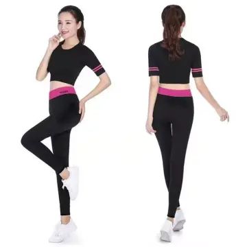 Cyprus Women Hiking Active Wear Seamless Yoga Outfit Exercise Gym Running  Pair Terno Slim Tight Leggings Zumba Suit Sportswear