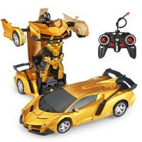 【CW】 26 Styles RC Car Transformation Robots Sports Vehicle Model Robots Toys Remote Cool RC Deformation Cars Kids Toys Gifts For Boys