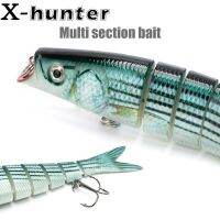 【lz】❏♙✶  Multi Jointed Fishing Lure Swimbait Lifelike Crankbait Wobblers Artificiais Olhos Vívidos 8 Segmentos 135mm 20g