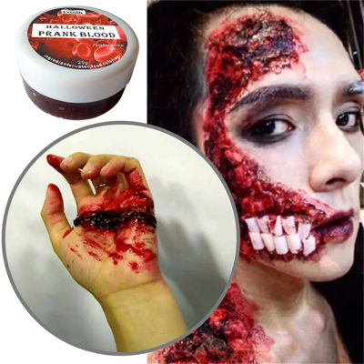 25g Halloween Prank Fake Blood Makeup Props Vivid Effect Practical Simulation Blood for Halloween Cosplay Makeup Party