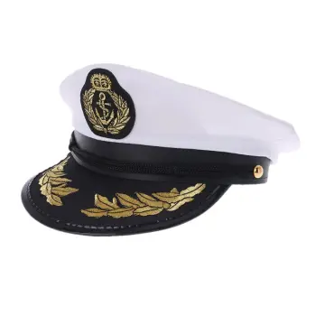 HOMEMAXS Captain Hat Boat Captain Hat Sailor Hat For Men Women Party  Clothing Accessory