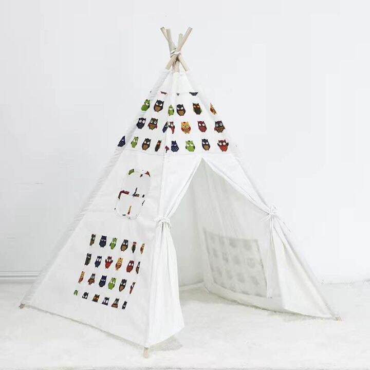 indoor-playhouse-toy-teepee-play-tent-for-kids-toddlers-with-carry-case-foldable-childrens-playhouse