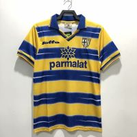 2022 2023 ล่าสุด เสื้อกีฬาแขนสั้น ลายทีมชาติฟุตบอล Parma Home Jersey 98 99 S-XXL ชุดเหย้า คุณภาพสูง AAA สไตล์เรโทร