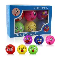 CRESTGOLF Golf Training Ball-Childrens Birthday Gift-Anger Cold Cry Laugh Spit Happy the Newest Golf Balls Golf Accessories