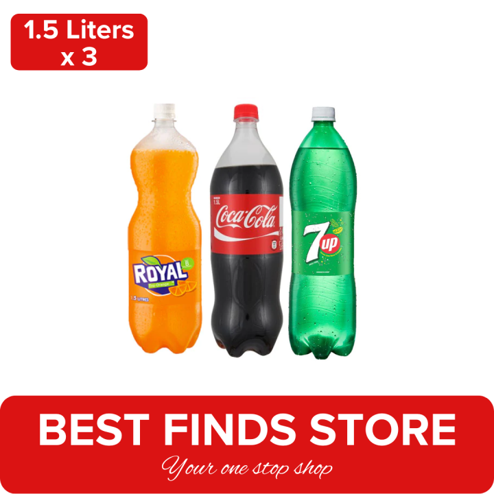 1.5 Liters Assorted Softdrinks | Coke, 7UP, Royal, MUG Rootbeer ...