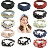 【Ready Stock】 ☄∋☒ C18 1 pcs Sweet Fashion Turban Twist Knot Knit Headwrap Twisted Knotted Elastic Hairband Ready Stock