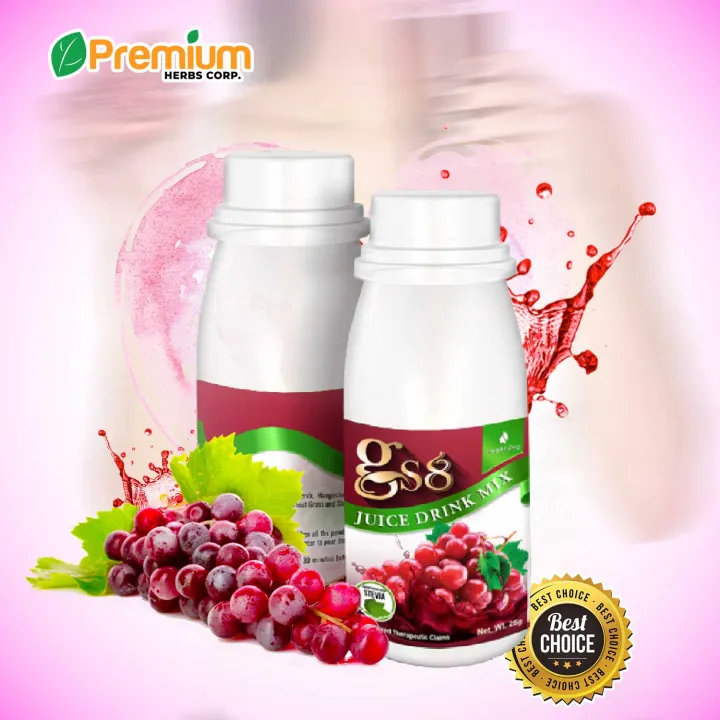 Authentic GS8 JUICE DRINK MIX, IMMUNE SYSTEM BOOSTER, Paragis Mix, Buah
