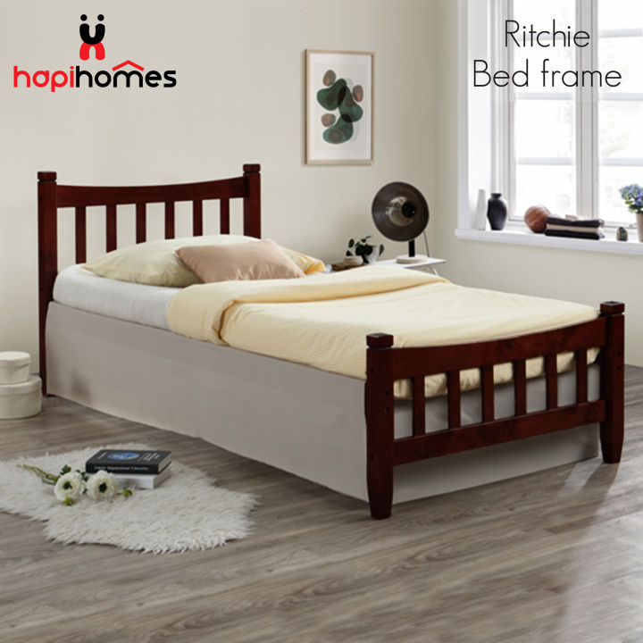 Hapihomes Ritchie 48' x 75' Wooden Malaysian Bed Frame (Semi