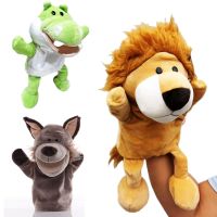 Animal Hand Finger Puppet Kawaii Plush Doll Educational Baby Toys Lion Elephant Bunny Monkey Giraffe Pig Stuffed Plushie Kids