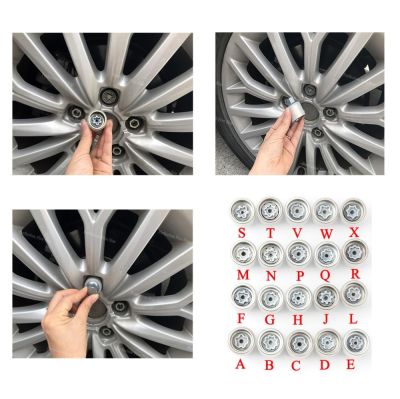 1Pcs Tire anti-theft screw disassembly tool key sleeve For Audi A1 A5 A3 A4L A6L A7 Q3 Q5 A8 TT R8 quot;ABCDEFGHJLMNPQRSTVWX quot;