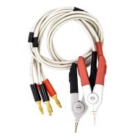 3 Pair Insulated Banana Plug Clips Cable Low Resistance LCR Clip Probe Leads Test Meter Terminal Kelvin New