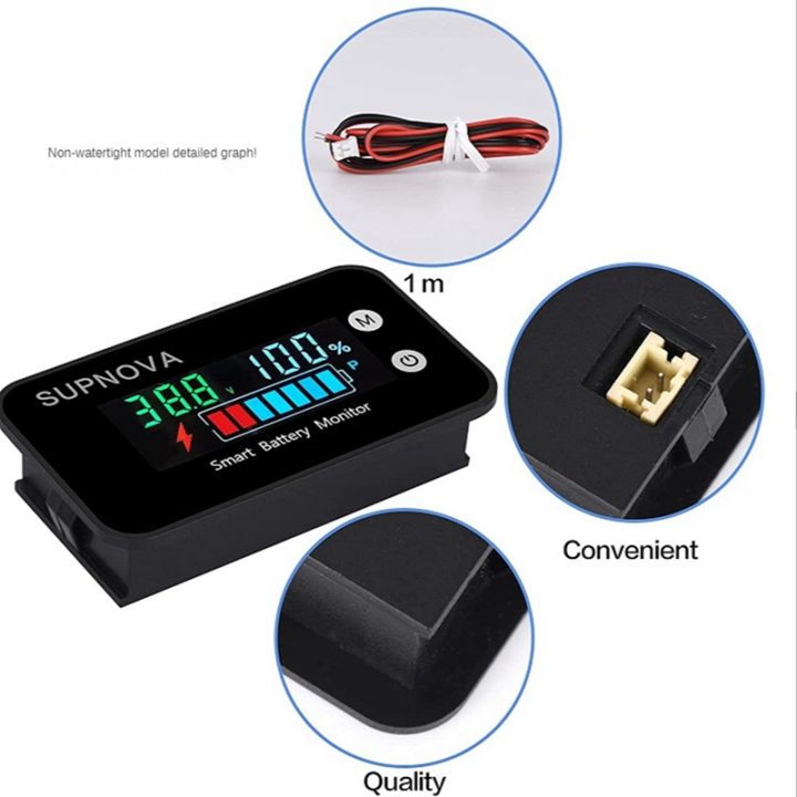 7-100v-digital-battery-capacity-tester-battery-monitor-voltage-temperature-switch-meter-for-car-ships