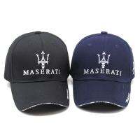 【Hot Sale】 car hat hig h-end mens and womens peaked cap MASERATI embroidery outdoor tide