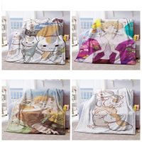 Natsume Yuujinchou เพื่อน Album Anime Flannel Selimut Bulu ห้องนอนบ้านโซฟาโยนผ้าห่มทำความสะอาดได้