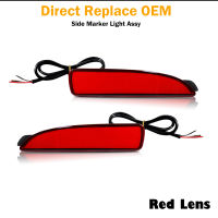 Red LED Rear Bumper Reflector Side Marker Lights For Mazda 3 Sedan Function as Tail Brake &amp; Rear Fog Light, Turn Signal Lamp