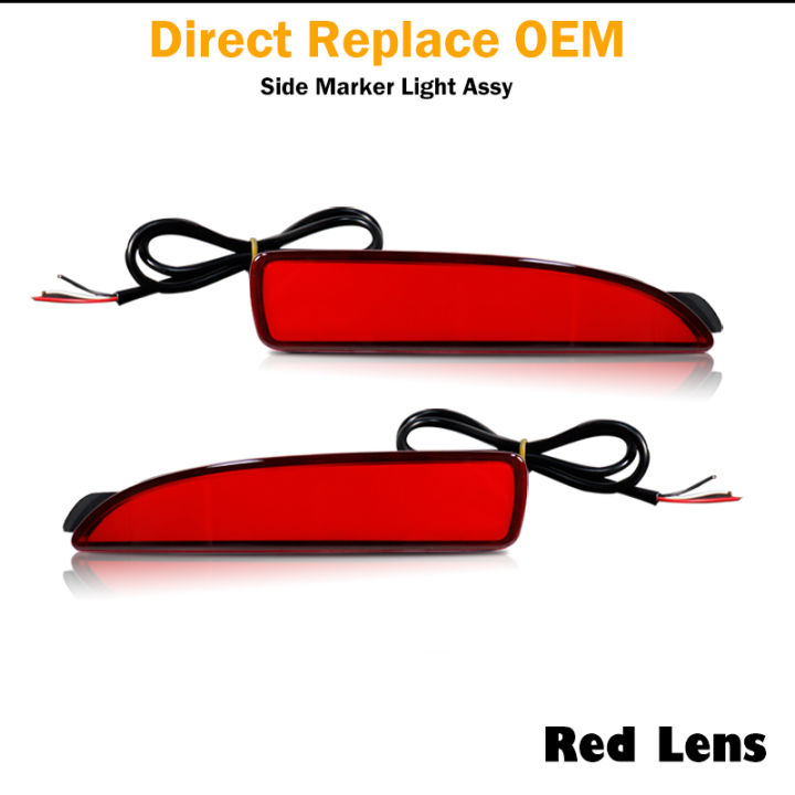 red-led-rear-bumper-reflector-side-marker-lights-for-mazda-3-sedan-function-as-tail-brake-amp-rear-fog-light-turn-signal-lamp