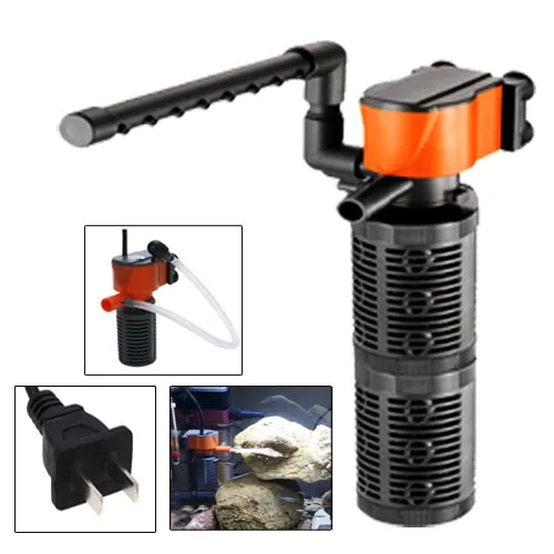 (5W)AQUAINTERIORFILTER Multifunctional 3 in 1 Filter Aquarium Fish