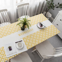 tpu Leather Nordic Light Luxury Super Soft Odorless Rectangular Nordic Tablecloth Waterproof Oil-Proof Dining Table Cushion Household