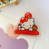 Kawaii Sanrio อะนิเมะคลิปอะนิเมะน่ารัก Hello Kitty Pompurin Kurin Kuromi เครื่องเขียนที่ที่เก็บเอกสารการ์ตูนความคิดสร้างสรรค์ของขวัญสำหรับเด็ก