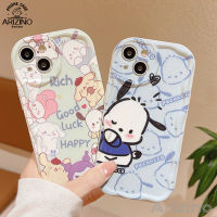 เคส VIVO Y27 Y36 Y35 Y22 T1 Y02 5G Y21T Y33T T1X Y12S Y16 Y21S Y15S Y01 Y21A Y11 Y51 Y12 Y21 Y20 Y30 Y20S Y12A เคสโทรศัพท์ Y22S Y72 Y15 Y91C Y1S การ์ตูนน่ารักสีน้ำเงินปาชาสีน้ำเงินซิลิโคนของสุนัข