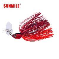 SUNMILE Fishing Chatterbait 16g Jig Hook SpinnerBaits Buzzbait With MUSTAD Hook for Bass Pike Tiger Muskie Metal Jig Lure