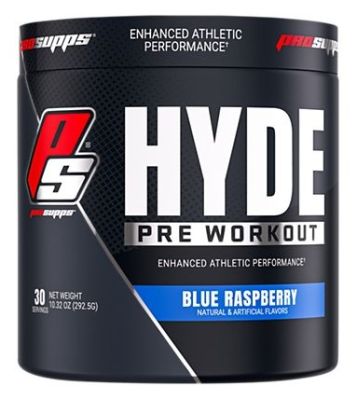 Prosupps Hyde PreWorkout Enhanced Athletic Performance (30 Servings) Pre workout Gluten Free ,Low Carb, Sugar Free ,Zinc Mental Focus, Drive, Endurance, and Stamina Nitric Oxide Creatine สร้างกล้ามเนื้อ เพิ่มพลัง โฟกัส