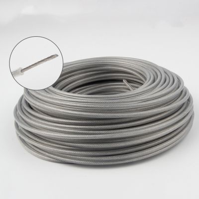 2.0/2.4/2.7/3.0mm Trimmer Wire Rope Cord Line Strimmer Brushcutter Trimmer Long Round Roll Grass Replacement Wire About 15M