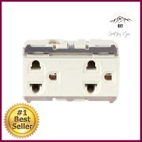 เต้ารับคู่ 3 ขา PANASONIC WNG15923-7 สีขาวDOUBLE SOCKETS PANASONIC WNG15923-7 3 PIN WHITE **ของแท้100%**