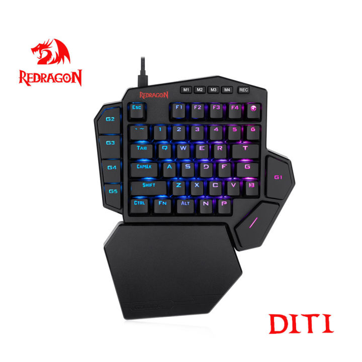 redragon-diti-k585-rgb-42-key-one-handed-mechanical-gaming-keyboard-blue-switch-7-programmable-macro-keys-for-fps-lolpubg-games