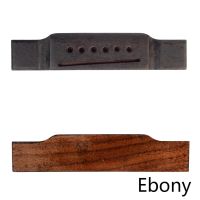 ；。‘【 Acoustic Guitar Bridge 6 String Rosewood Saddle Guitar Bridge Replacement Pre-Slotted For Quick And Easy Install Perfect Fitting