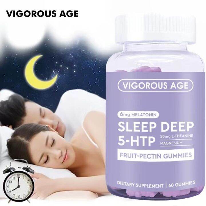 Agad na nagpapadala Sleep support sleepwell melatonin gummy candies