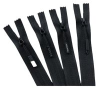 10Pcs Black 3# Nylon Zippers Close End Reversible Auto Lock Zipper Sliders For Sewing Clothing Pants Bag Crafts DIY Accessories Door Hardware Locks Fa