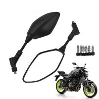 ✘♦❐ Rearview Mirrors For YAMAHA MT01 MT03 MT-07 MT-09/Tracer FJ09 MT10 Tracer 900 Motorcycle Rearview Mirrors M8 M10 Screws