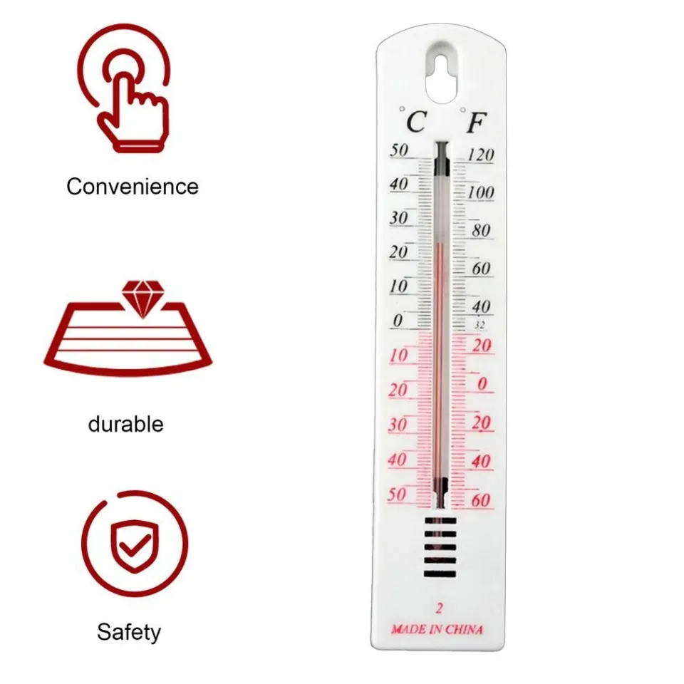 Indoor Outdoor Wall Thermometer - Garden House Garage House Office