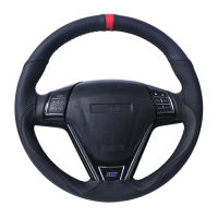 Universal Soft Fibe Leather Steering Wheel Cover Car Accessories Sport Style Steering Wheel Braid Durable Steering Cover 15 Inch