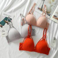 【jw】►♛  Female Breathable Gathered No Ladies Size Bras for Drop Shipping  Wire