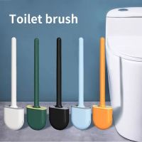 Flexible Soft Bristle Reathable Toilet Brush with Base Wall Mounted Cleaner Brush for Wc Bathroom Cleaning Supplies Quick Drying Shoes Accessories